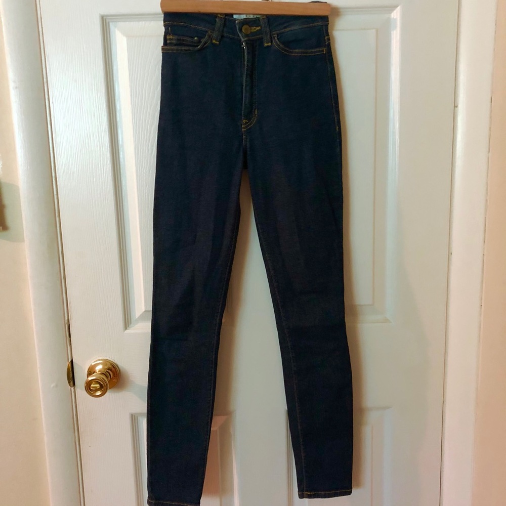 American Apparel high rise skinny jeans